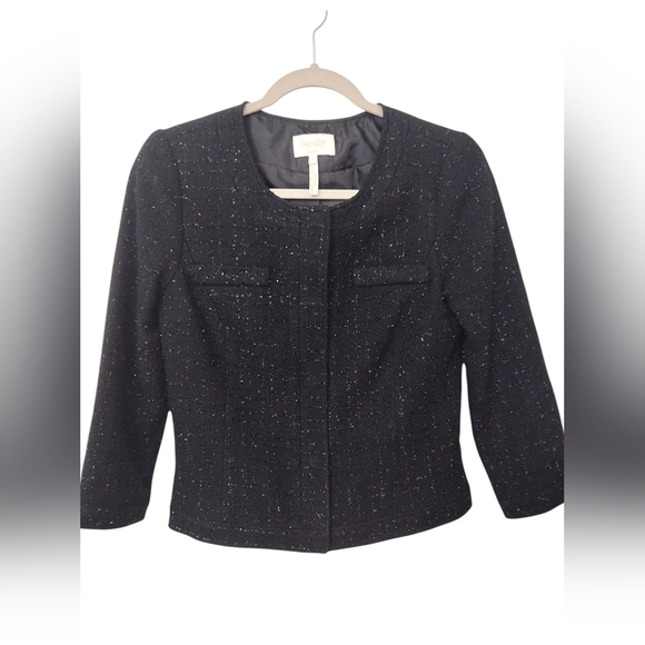 NWOT Laundry Blazer by Shelli Segal Metallic Tweed Jacket, 2 - Picture 1 of 6